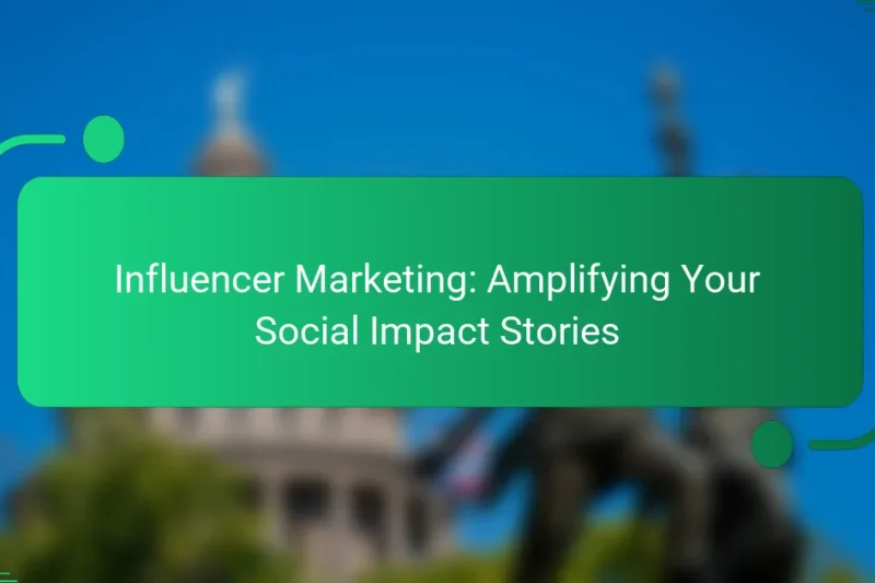 Influencer Marketing: Amplifying Your Social Impact Stories