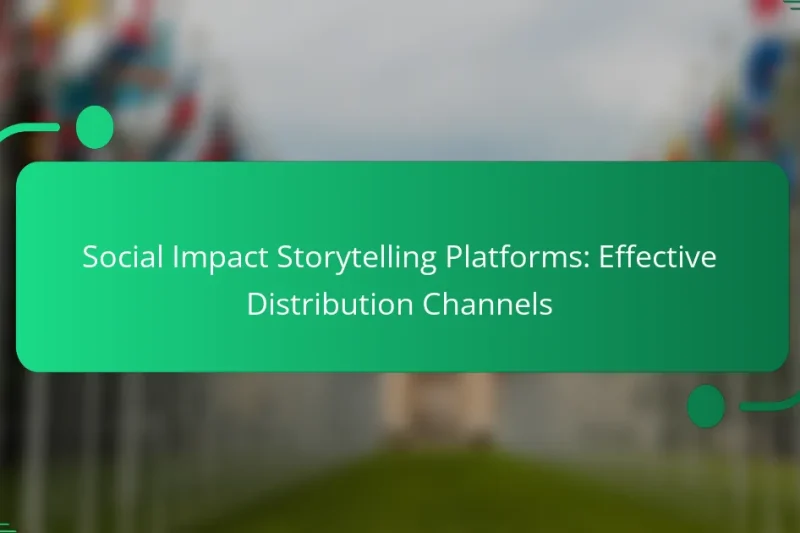 Social Impact Storytelling Platforms: Effective Distribution Channels