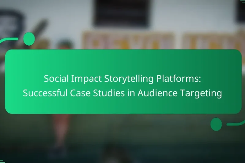 Social Impact Storytelling Platforms: Successful Case Studies in Audience Targeting