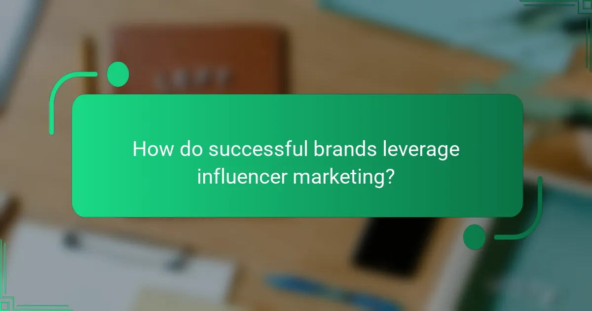 How do successful brands leverage influencer marketing?
